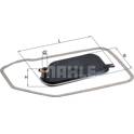 Filtre à huile transmission automatique KNECHT - HX 84D