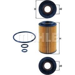 Filtre à huile KNECHT - OX 153/7D2