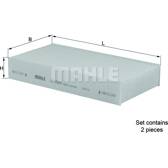 Filtre habitacle KNECHT - LA 168/S