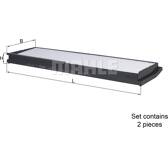 Filtre habitacle KNECHT - LA 862/S