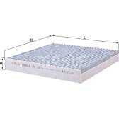 Filtre habitacle KNECHT - LAK 136