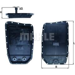 Filtre hydraulique (transmission auto) KNECHT - HX 152