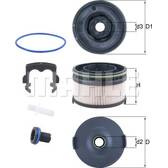 Filtro carburante KNECHT - KX 568KIT