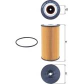 Filtro de óleo KNECHT - OX 358D