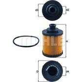 Filtro del aceite KNECHT - OX 418D