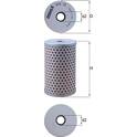 Filtro hidráulico, direção KNECHT - HX 15