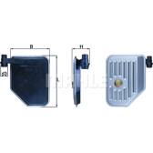 Filtro hidráulico, transmisión automática KNECHT - HX 156