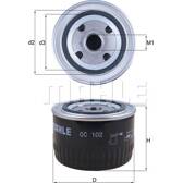 Filtro olio KNECHT - OC 102