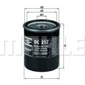 Filtro olio KNECHT - OC 217