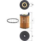Filtro olio KNECHT - OX 1266D