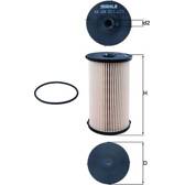 Fuel filter KNECHT - KX 220D