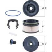 Fuel filter KNECHT - KX 568KIT
