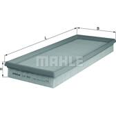Luftfilter KNECHT - LX 522
