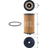 Oil filter KNECHT - OX 978D