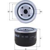 Oljefilter KNECHT - OC 102