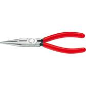 Pince demi-ronde avec tranchant droite polie gainée PVC 160mm KNIPEX - 25 01 160