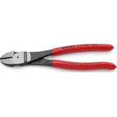Pince coupante de côté à forte démultiplication polie gainée PVC 200mm KNIPEX - 74 01 200