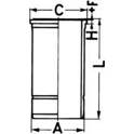 Cylinder Sleeve KOLBENSCHMIDT - 89897110