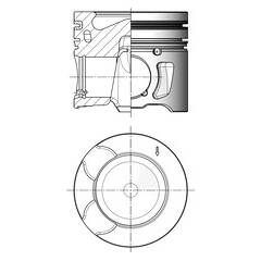 Piston KOLBENSCHMIDT - 41251600