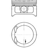 Piston KOLBENSCHMIDT - 97363610