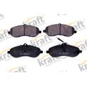 Front brake pad set (4 pcs) KRAFT AUTOMOTIVE - 6005671