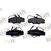 Front brake pad set (4 pcs) KRAFT AUTOMOTIVE - 6005615