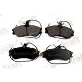 Front brake pad set (4 pcs) KRAFT AUTOMOTIVE - 6006050