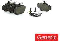 Rear brake pad set (4 pcs)