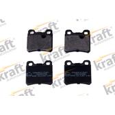 Rear brake pad set (4 pcs) KRAFT AUTOMOTIVE - 6011540