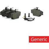 Rear brake pad set (4 pcs) KRAFT AUTOMOTIVE - 6012576