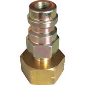 1/4'' connector for air conditioning gas bottle + seal + HP - R134 gas KS TOOLS - 550.1418