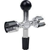Cruz de fresa de limpeza de polos e bornes da bateria KS TOOLS - 700.1195