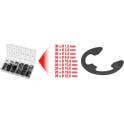 Sortido freios de segurança em E, Ø1,5-22mm, 300 peças KS TOOLS - 970.0110