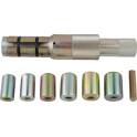 Renault Clutch centering tool set with centering sleeves, 9 pcs Ø23,0-35,0mm KS TOOLS - 150.2390