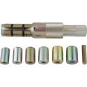 Renault Clutch centering tool set with centering sleeves, 9 pcs Ø23,0-35,0mm KS TOOLS - 150.2390