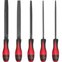 Set aus 5 halbglatten, griffigen Feilen in verschiedenen Formen KS TOOLS - 140.3000