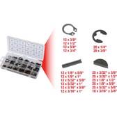 Sortido de pinos tensor/anéis de pressão/chavetas paralela/freios em E, 295 peças KS TOOLS - 970.0520