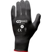 Boîte de 12 paires de gants microfibres noirs, T.9 KS TOOLS - 310.0325