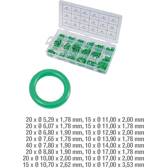 Surtido de juntas tóricas de HNBR para climatización, 270 pzs. KS TOOLS - 970.0340