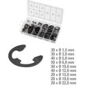 E-Ring circlips assortment, Ø1,5-22mm, 300 pcs KS TOOLS - 970.0110