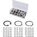 Snap rings assortment, external + internal, Ø6-32 mm, 225 pcs KS TOOLS - 970.0310