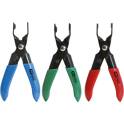 Fuel pipe pliers set, 3 pcs  KS TOOLS - 115.1090