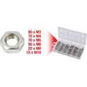 Stainless steel nuts assortment, metric, M3-M10, 300 pcs KS TOOLS - 970.0450