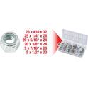 UNF self-tightening nuts assortment, 100 pcs KS TOOLS - 970.0490