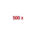 Key chain, blank, pack of 500, white KS TOOLS - 500.8018