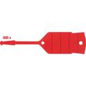 Key chain with loop, red, pack of 500 KS TOOLS - 500.8019