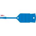 Key chain with loop, blue, pack of 500 KS TOOLS - 500.8094