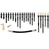Adaptateurs pour compressiomètre et testeur d'étanchéité de cylindre 22 pcs KS TOOLS - 150.1775
