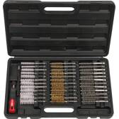 Jeu de brosses de nettoyage pour puit de bougie de préchauffage ou d'injecteur KS TOOLS - 340.0010