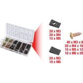 Sortido porcas e parafusos para carroçaria, 170 peças KS TOOLS - 970.0530